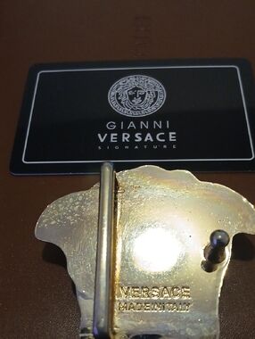 Versace Gold Medusa Buckle Men's Belt Accessory